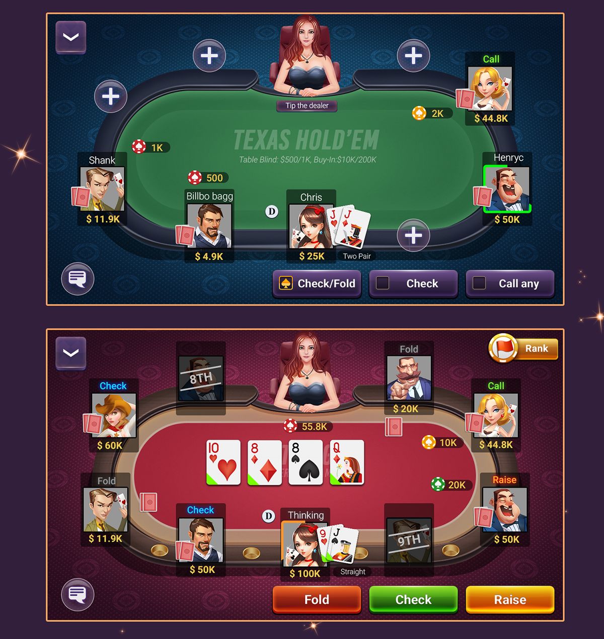 Cherokee Casino آن لائن کیسینو میں اصل گیمز